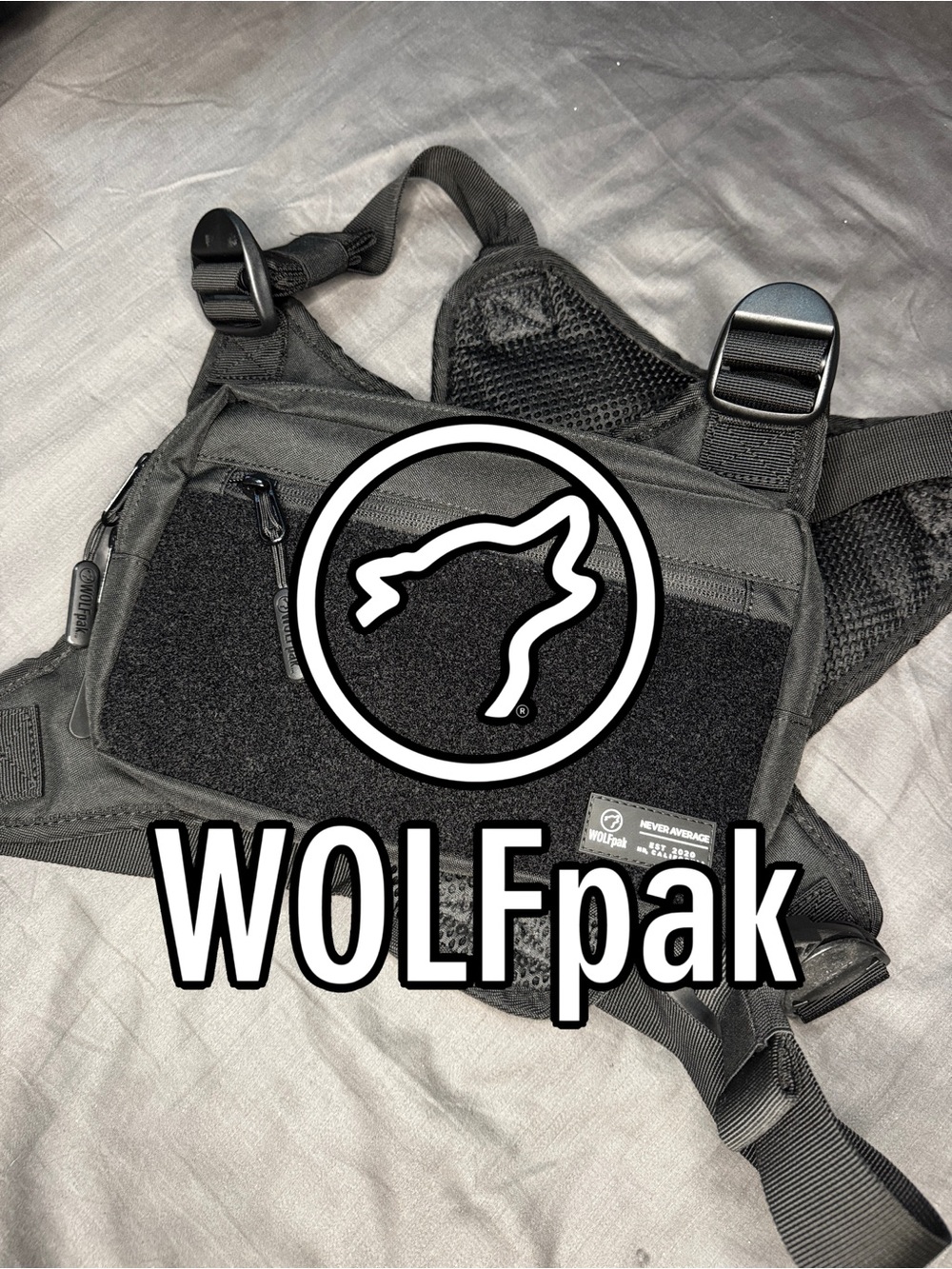 WOLFpak - Utility Chest Pack Alpha - black